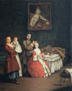 Pietro Longhi The Hairdresser and the Lady Sweden oil painting artist